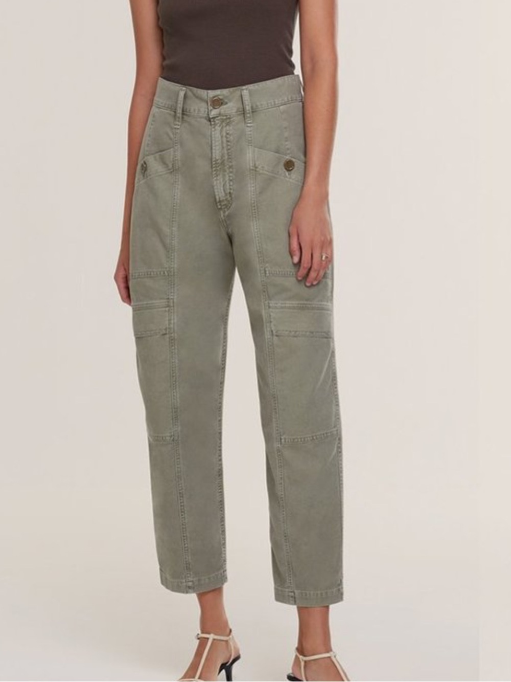 Agolde Kai Cargo Pants Green Size 25